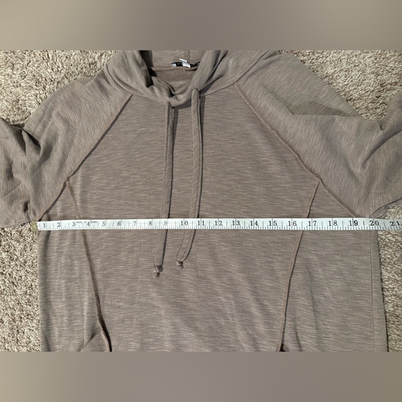 Cozy Tan Cowl Neck Tunic Top - Picture 6 of 7